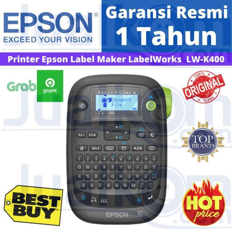 Promo Epson LW K400 Label Printer Mesin Label Maker LWK400 Alat Label