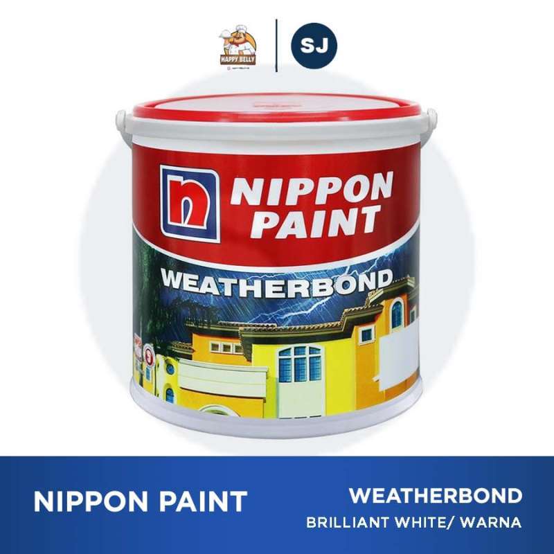 Jual NIPPON PAINT WEATHERBOND 1001 BRILLIANT WHITE 2,5LT /CAT TEMBOK