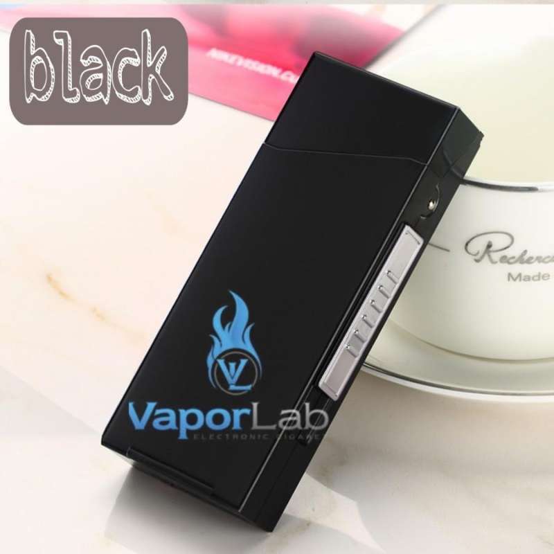 Jual Kotak Box Tempat Rokok Korek USB Elektrik Cigarette Case Lighter ...