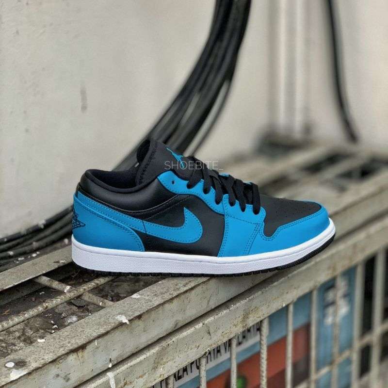nike air jordan 1 retro low se black laser blue