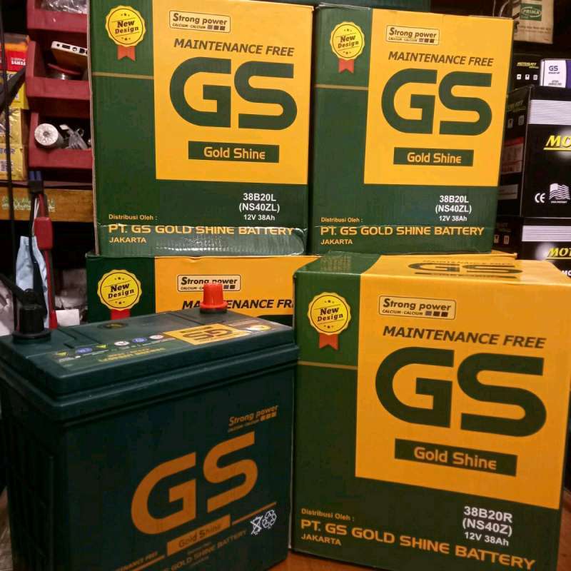 Jual Aki kering GS gold Shine MF ns40Z 36b20r 12v38ah terios, grandmax