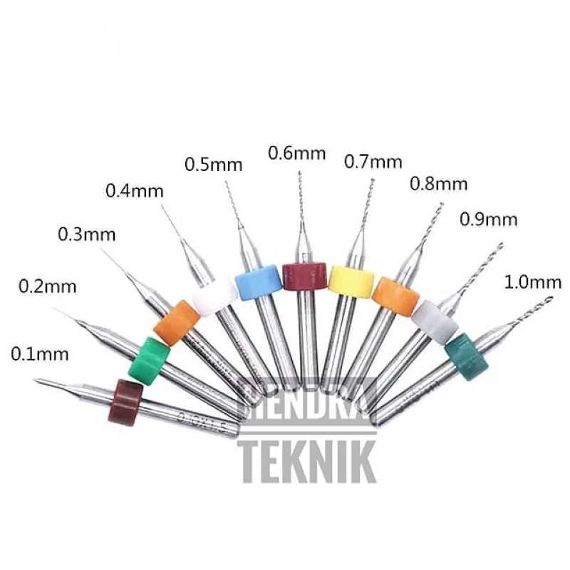 Jual Bor Set Baja Tungsten 10pcs Bor Pcb 0.1- 1mm Bor Mikro Set 0,1 ...