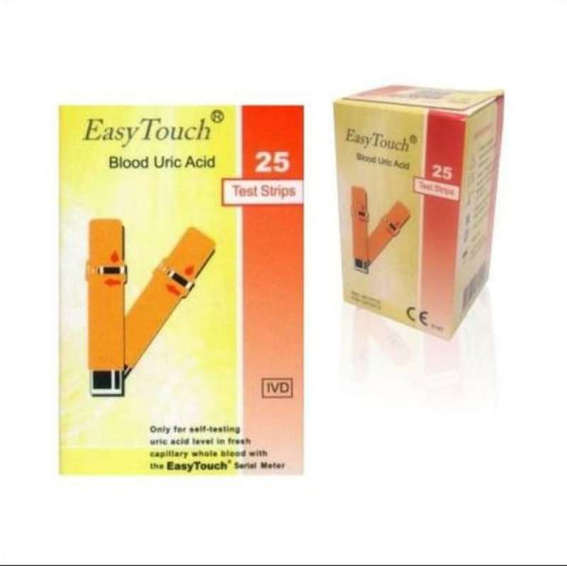 Promo Refill Isi Ulang Strip Tes Asam Urat Easy Touch Isi 25 Stik Alat