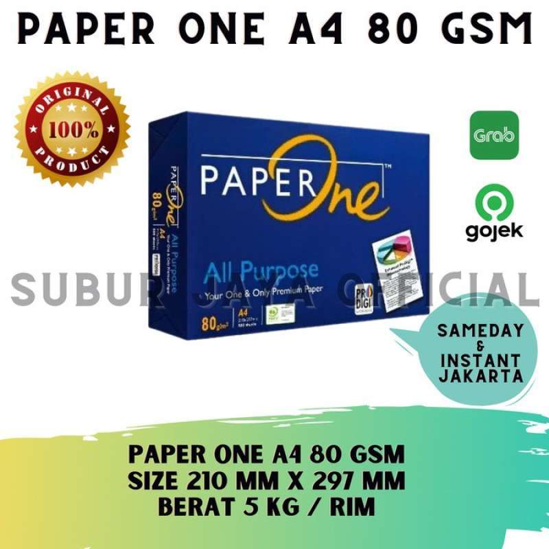 Jual Paper One A4 80 Original Harga Termurah Mei 2024 | Blibli