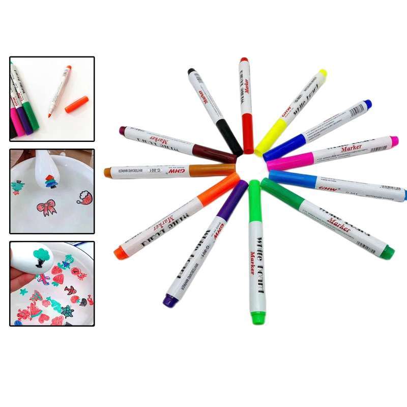 Promo Water Painting Pen Water Floating Pen Whiteboard Markers for Kids