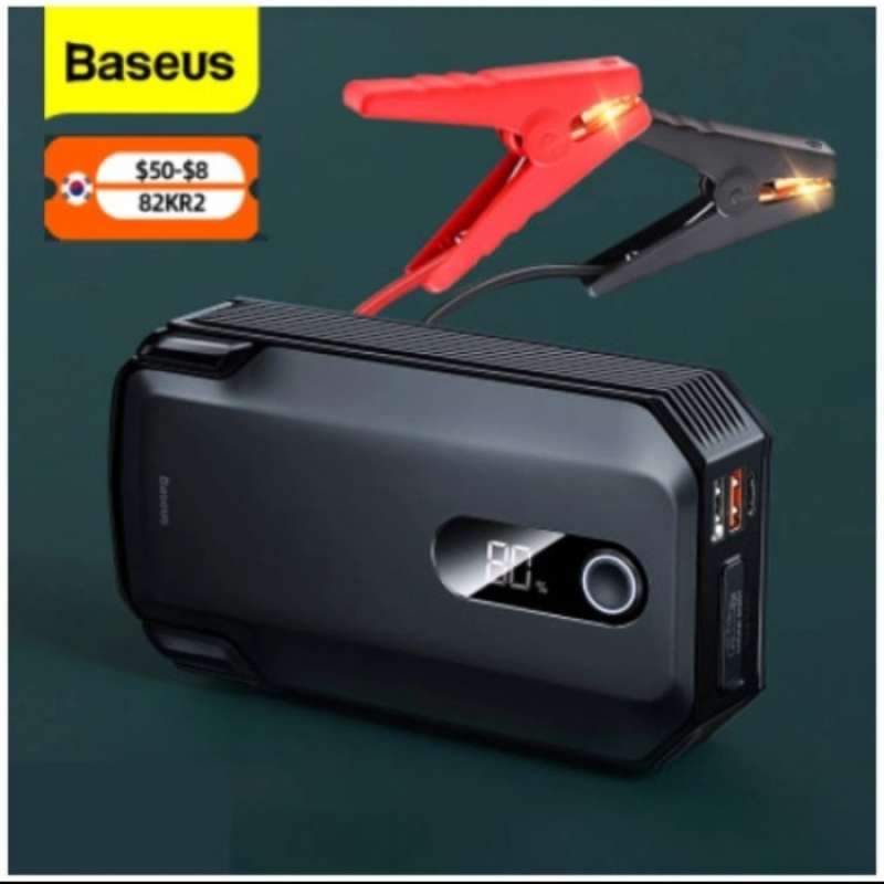 Promo Baseus 20000mAh Jump Starter Power Bank 2000A 12V Portable Car