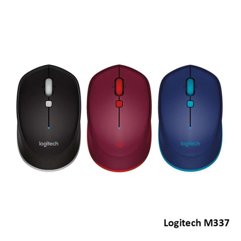 Promo Logitech M337 Wireless Bluetooth Mouse (black/red/blue) Diskon 12 ...
