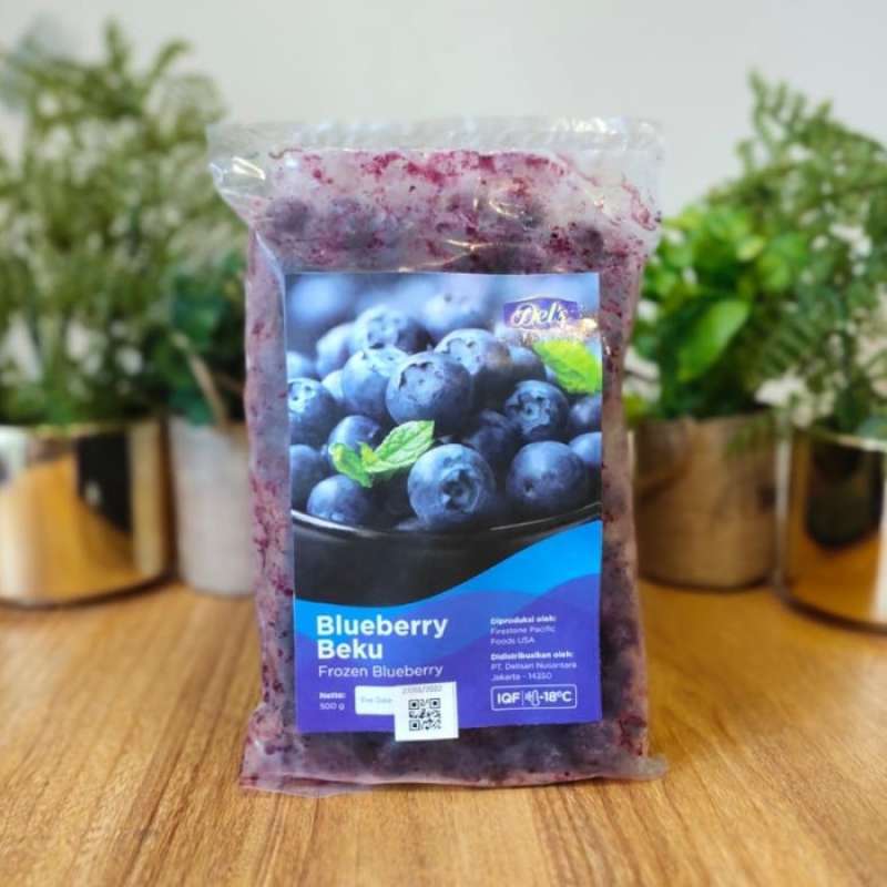 Jual Del's Frozen Blueberry / Buah Blueberi Beku 500 Gram ( IQF
