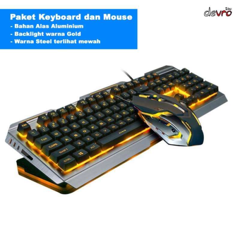 Jual Paket Combo Keyboard Dan Mouse Gaming Rgb Led Alloyseed V1 di