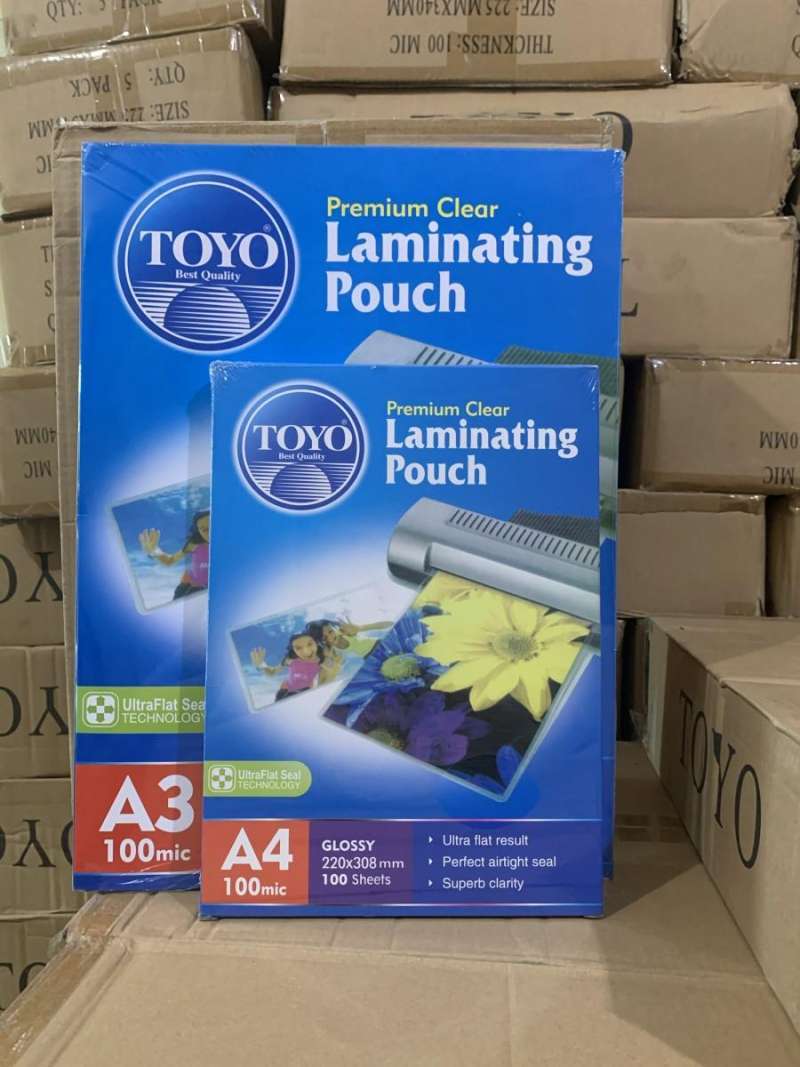 Jual Laminating Toyo Ukuran A4 Tebal 100 Micron di Seller SANJAYA ATK
