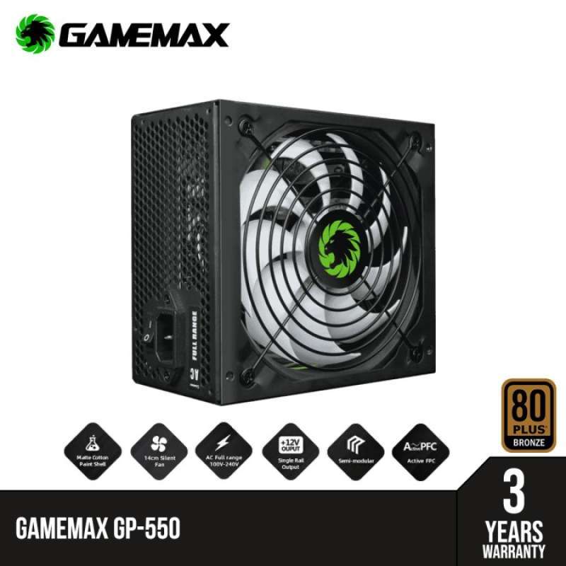 Promo Gamemax Gp-550 Value Gaming Power Supply Diskon 12% Di Seller ...