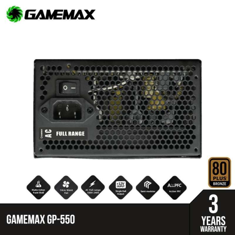 Promo Gamemax Gp-550 Value Gaming Power Supply Diskon 12% Di Seller ...