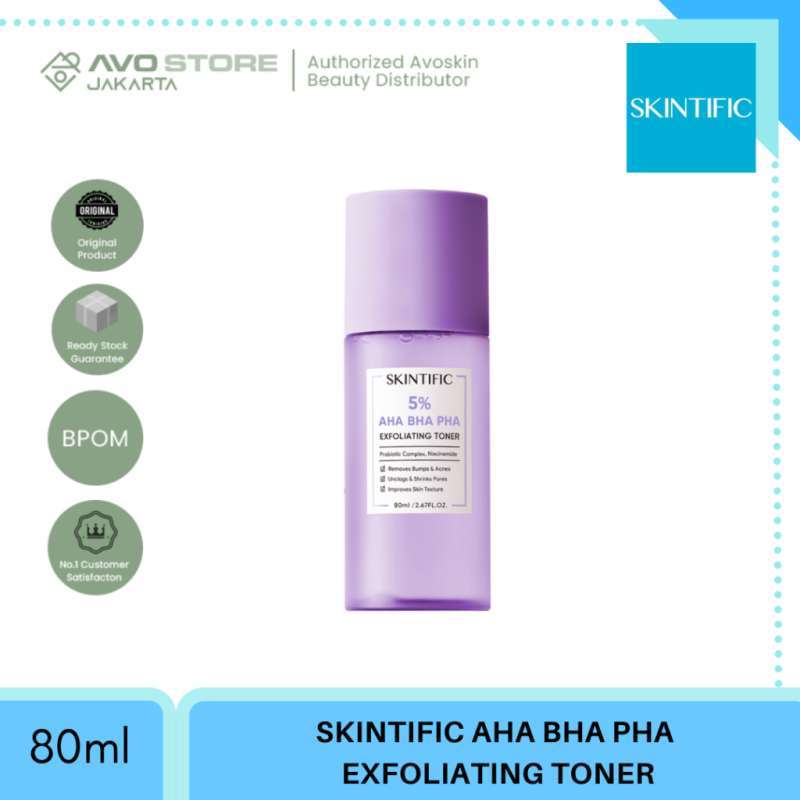 Promo SKINTIFIC - AHA BHA PHA Exfoliating Toner Face Exfoliators Glow ...