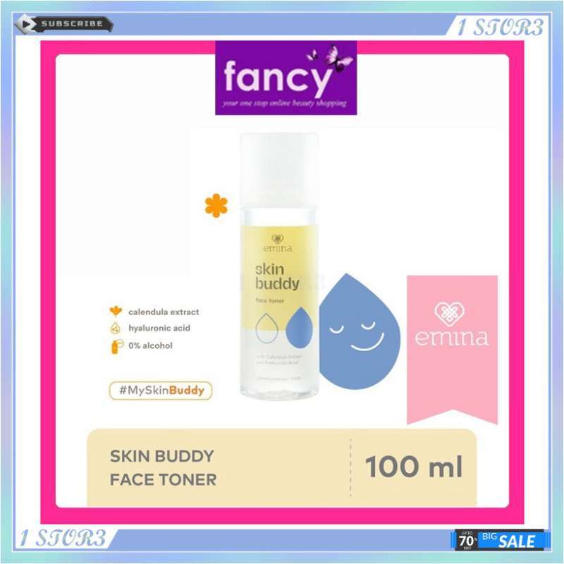 Promo Emina Skin Buddy Face Toner 100 Ml With Calendula ExtractSb Face