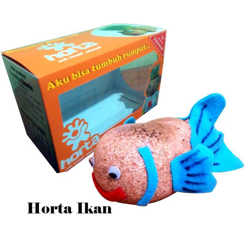 Jual Mainan Anak Unik & Edukatif Boneka Rumput Horta Ikan - Paket ...