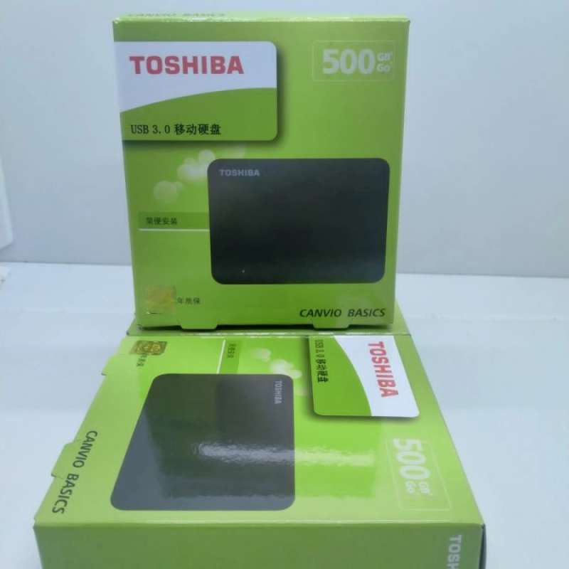 Promo Hardisk Eksternal Toshiba Canvio Basics 500Gb New Garansi 1 Tahun ...