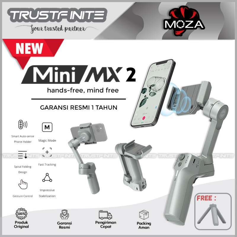 Jual Moza Mini MX 2 Gimbal Stabilizer HP Smartphone Moza Mini MX2 ...