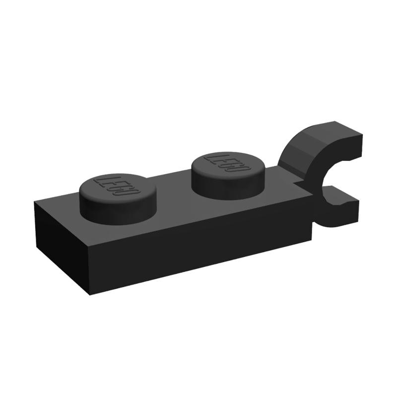 Jual LEGO PARTS 4535739 Plate 2x1 with Vertical Holder Black di