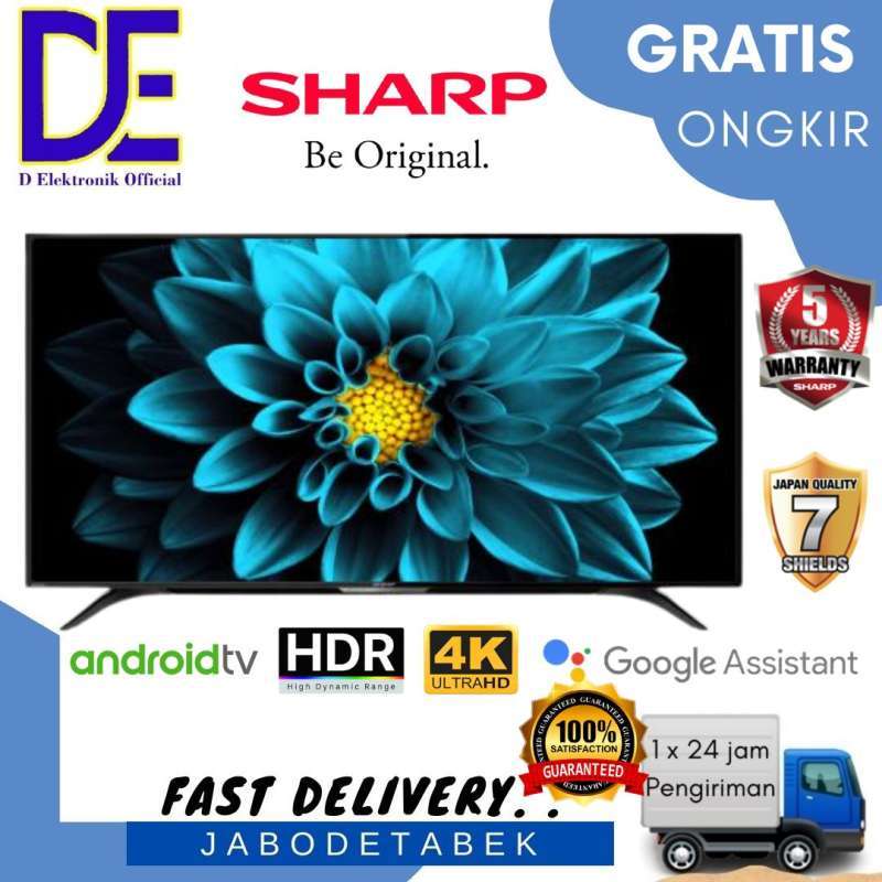 Jual Led Tv 50 Inch Sharp 4t C50dk1i Uhd 4k Hdr 10 Smart Android Tv 11