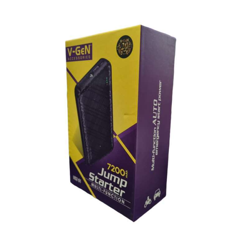 Jual VGen Jumper Powerbank 7200Mah Car Jump Starter Accu Aki