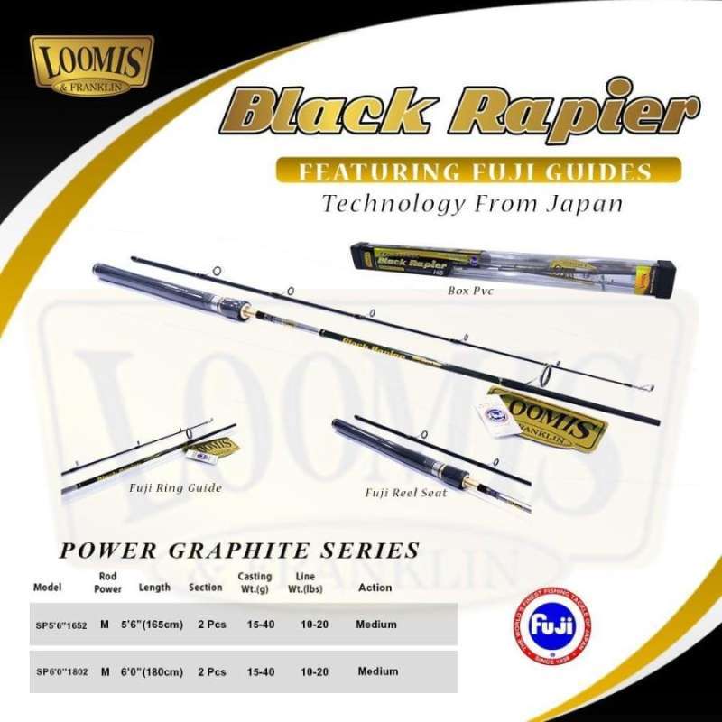 Jual Joran Loomis Black Rapier 165 Joran Carbon Di Seller Fishing