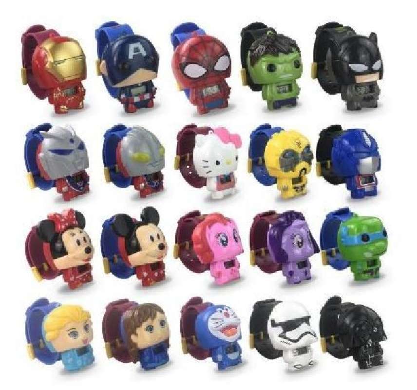 mainan anak anak menonton jam tangan kartun anak jam cewek