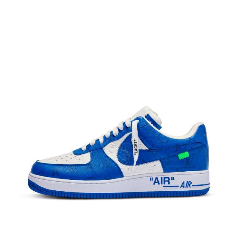Jual Louis Vuitton x Nike Air Force 1 Blue di Seller Hotsaucesneakers ...