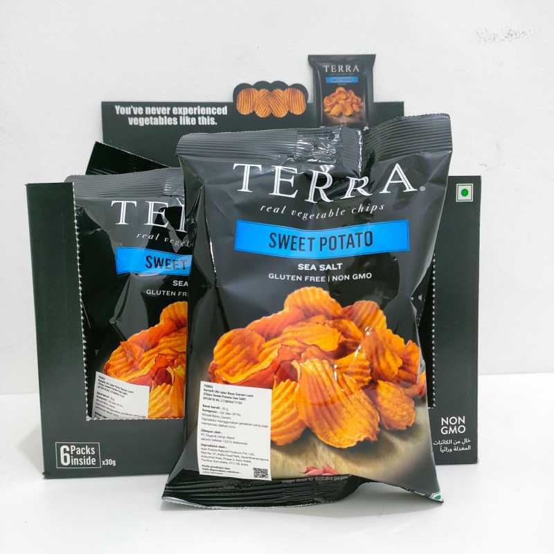 Promo Terra Sweet Potato Chips 30g ( Keripik Ubi Manis ) Gluten Free