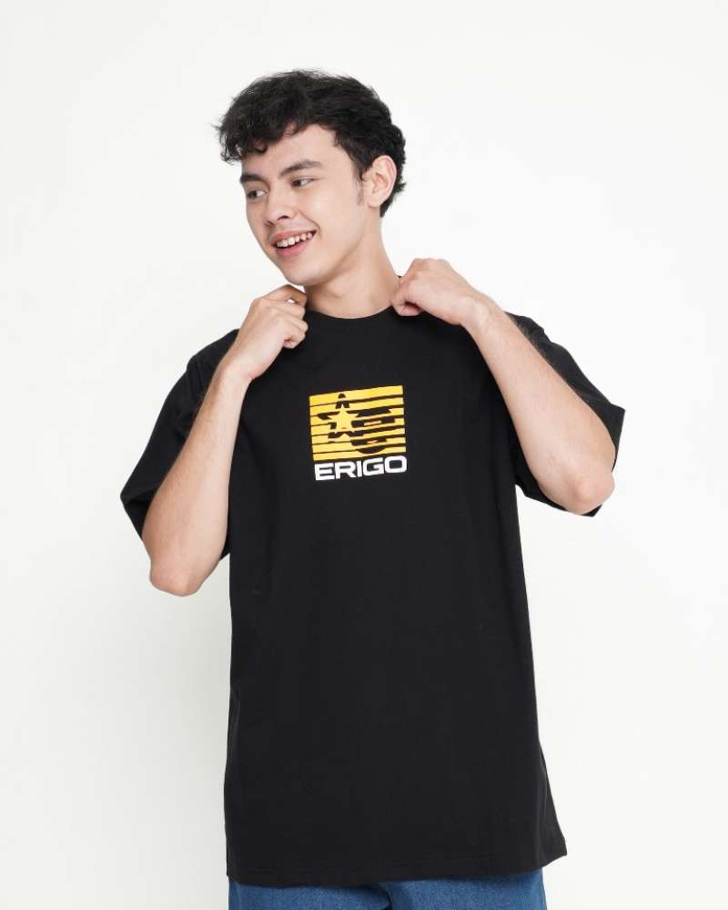 Jual Erigo T-Shirt Oversize Arron Black di Seller Erigo Official Store ...