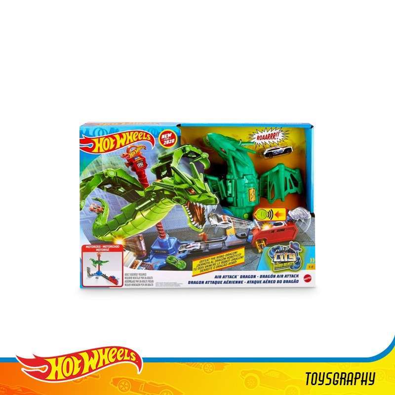 Jual Hot Wheels City Robo Beasts Air Attack Dragon HotWheels Motorized