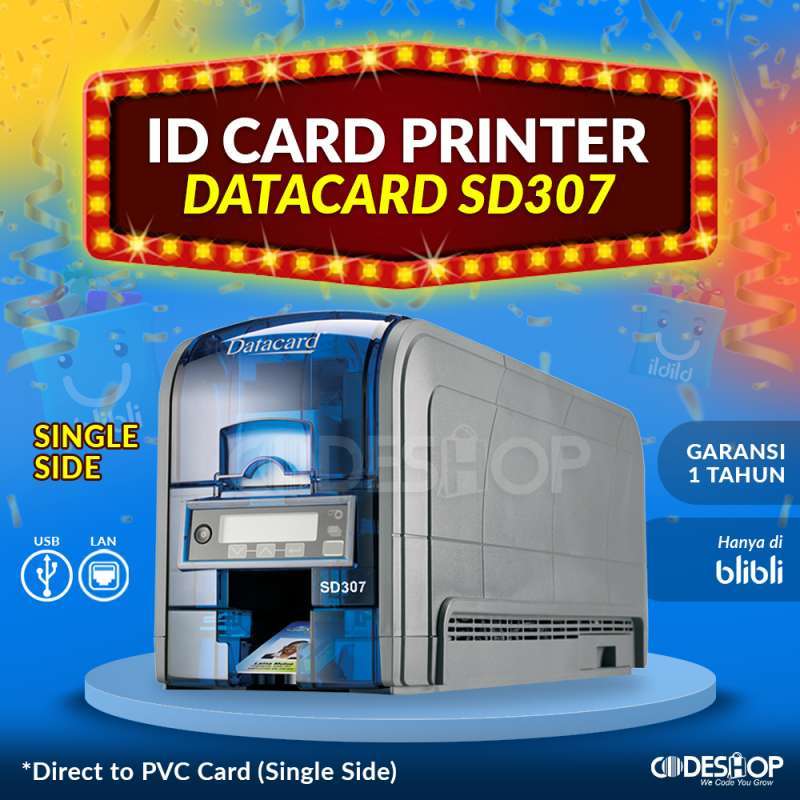 Jual Datacard SD307 ID Card Printer Single Side Cetak Kartu PVC Satu Sisi di Seller