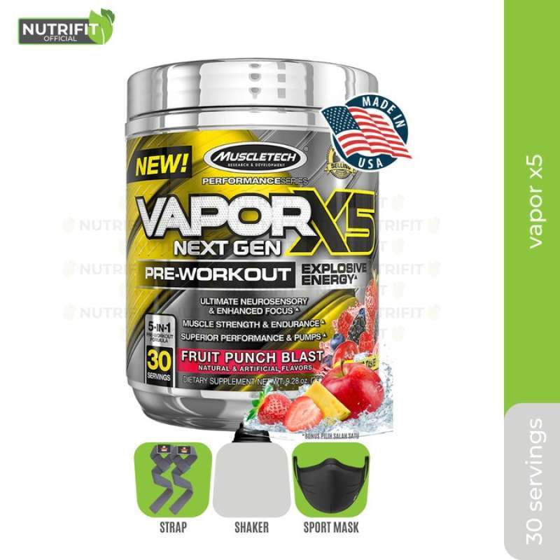 Jual Muscletech Nano Vapor X5 Next Gen Pre Workout Preworkout di Seller