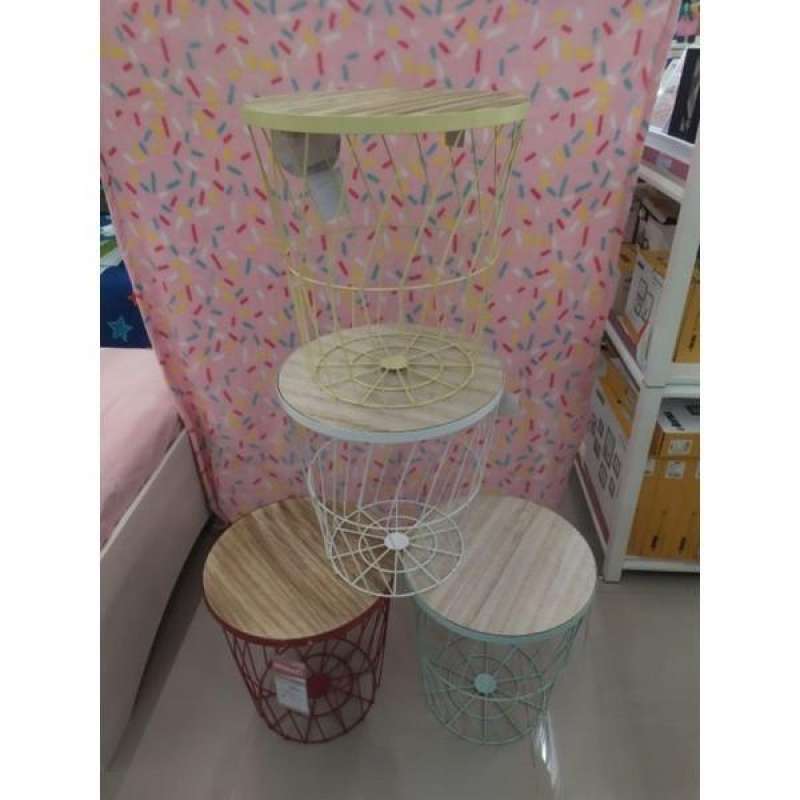 Jual Selma Meja Sisi Tierra Informa Meja Sudut Meja Ruang Tamu - Merah