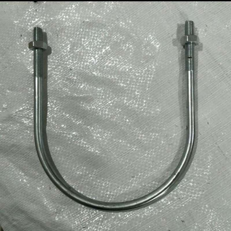 Jual u bolt 12 / ubolt 3/8 x 12 inch / u bolt galvanis +2 mur di Seller