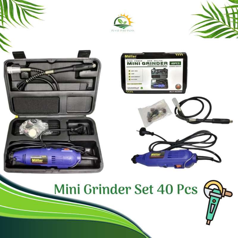 Jual Mini Grinder Set 40 Pcs Bor Gerinda Tuner 130 Watt P001 pahat