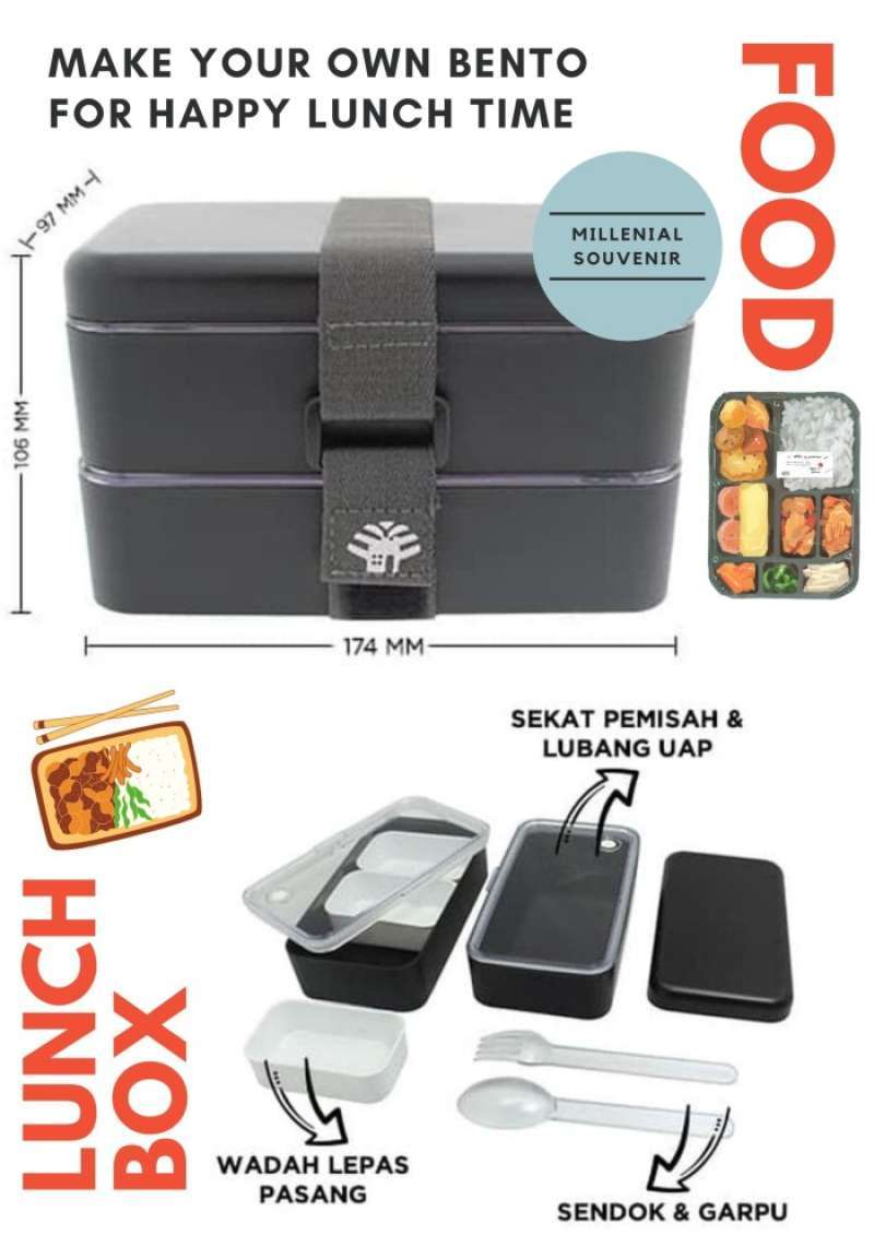 Jual Lunch Box Murah Dan Bagus Tempat Makan Jepang Arniss di Seller Dapoer Mita Kalibata, Kota