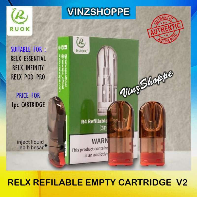 Promo Cartridge Kosong Relx Infinity Essential Pod Pro Refilable