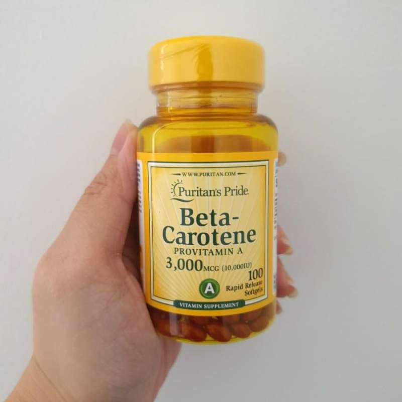 Jual puritan's puritan pride beta carotene vitamin a 10000iu 10000 iu