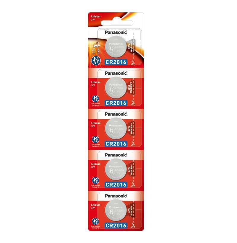 Promo Panasonic Battery Kancing Lithium Coin CR2016/5BE [5 Pcs] Diskon