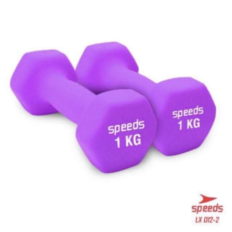 Promo Dumbell Barbel 1 KG VINYL SPEEDS MODEL NEOPRENE Merah BEST promo-dumbell-barbel-1-kg-vinyl-speeds-model-neoprene-merah-best