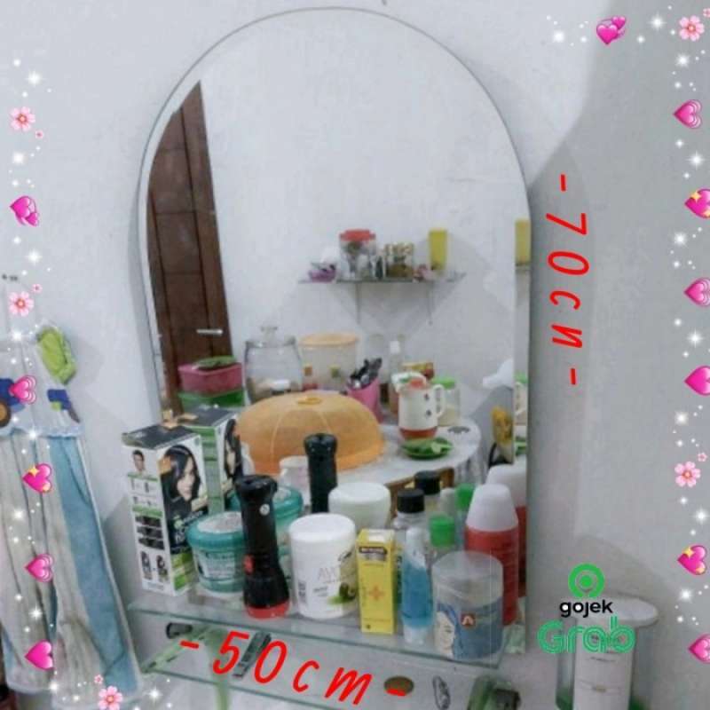 Promo Cermin Rias Kaca Cermin Kaca Wastafel Cermin Wastafel Polos 50X70