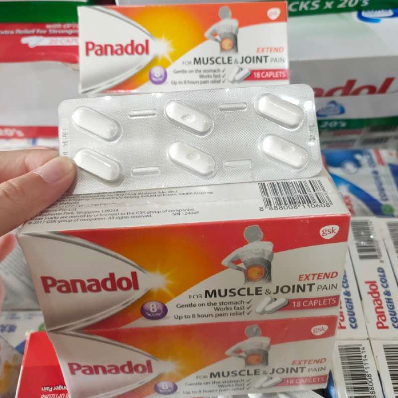 Promo Panadol For Muscle Joint Pain 18 Tablets Free Gift Diskon 16 di