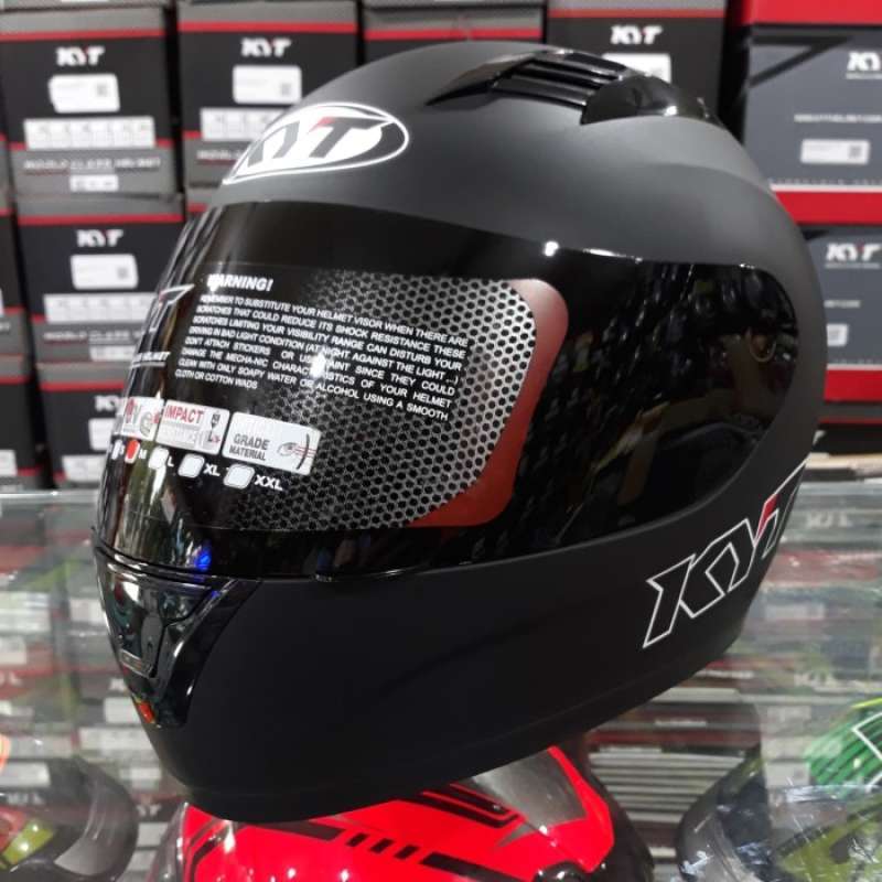 Promo Helm Full Face Kyt R10 Solid Black Doff Diskon 9% di Seller ...