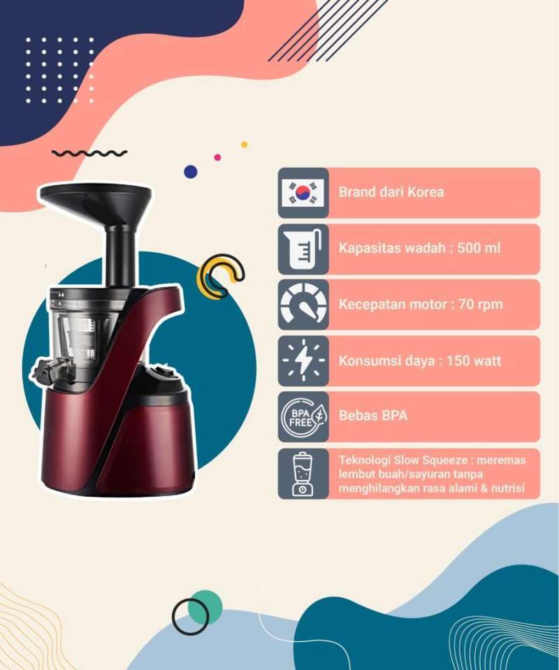 Jual Hurom Slow Juicer S11sie01 Ungu / Wine & Sie010 Abu Abu 2