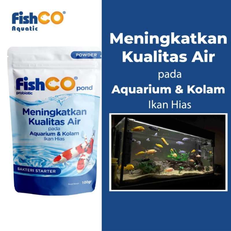 Gambar Bakteri Starter Penjernih Aquarium / Kolam Ikan Koi Fishco Pond