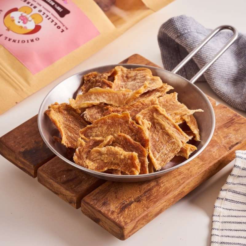 Jual Snack Anjing Lollillo Barkery Original Pork Jerky 70Gr di Seller
