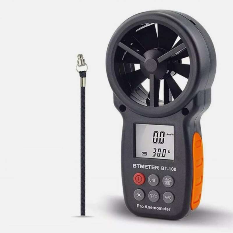 Jual Digital Anemometer Wind Speed Gauge Meter BT-100 0~30m/s Handheld ...