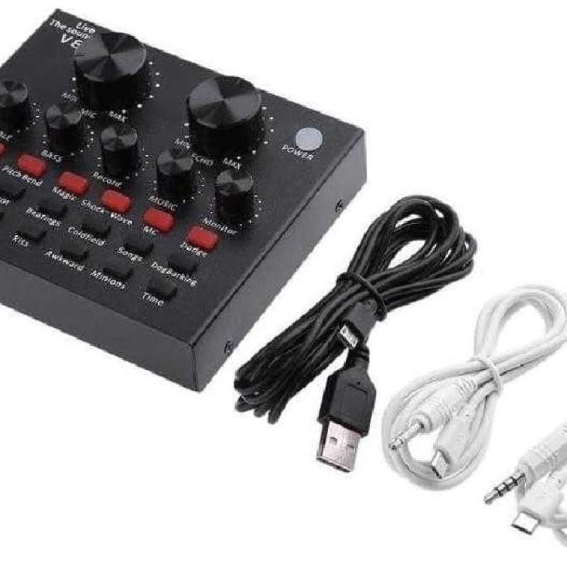 Jual ASMR Mixer V8 Soundcard V8 for Karaoke Indovwt Zero Walky Talky