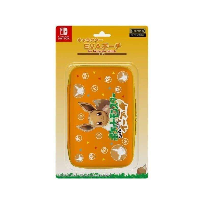 Jual Switch Pokemon Let's Go EVA Pouch Hard Case Eevee ORIGINAL