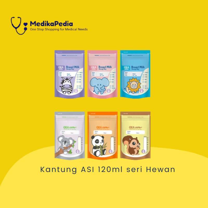 Jual Kantong ASI GEA 120ml Motif Lucu isi 30pcs / Pompa ASI / Breast